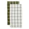 DII® Windowpane Oversized Washed Waffle Dishtowels, 2ct.